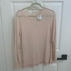 Club Monaco merino wool sweater blush size L